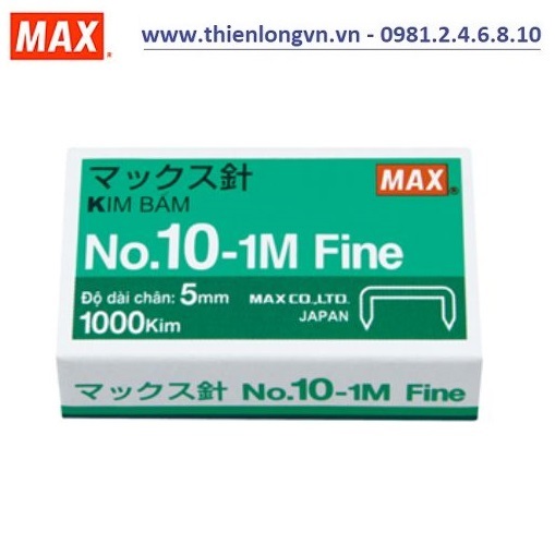 Lố 20 hộp Kim bấm số 10 Max  NO.10-1M Fine