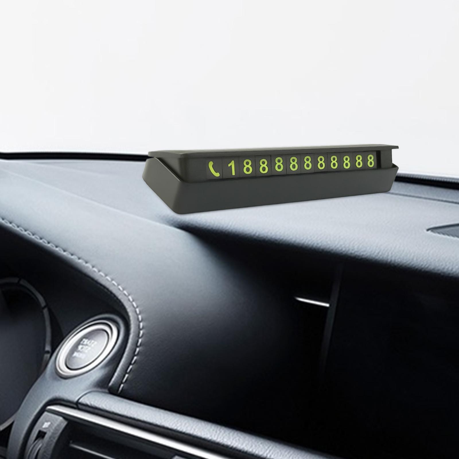 Temporary Phone Number for Car Easy to Fix Hidden Parking Phone Number Card