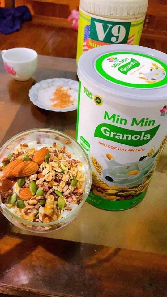 Ngũ Cốc Hạt Granola min min Ăn kiêng _giảm cân 500gr