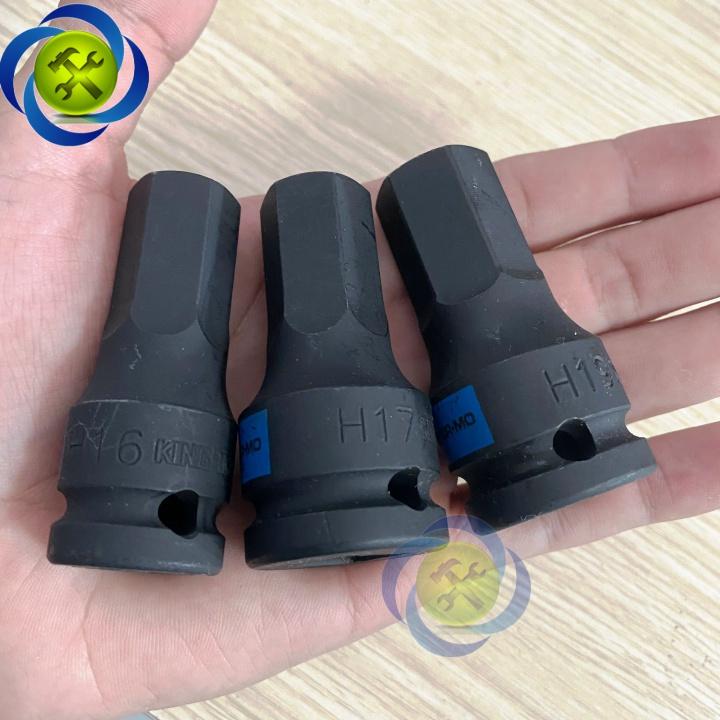 Tuýp lục giác đen KINGTONY loại 1/2 dài 60mm - 4055