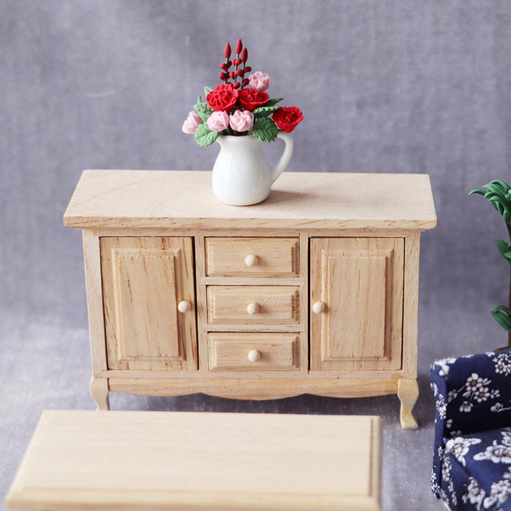 1:12 Dollhouse Cabinet Dollhouse Accessories Dollhouse Living Room Decor