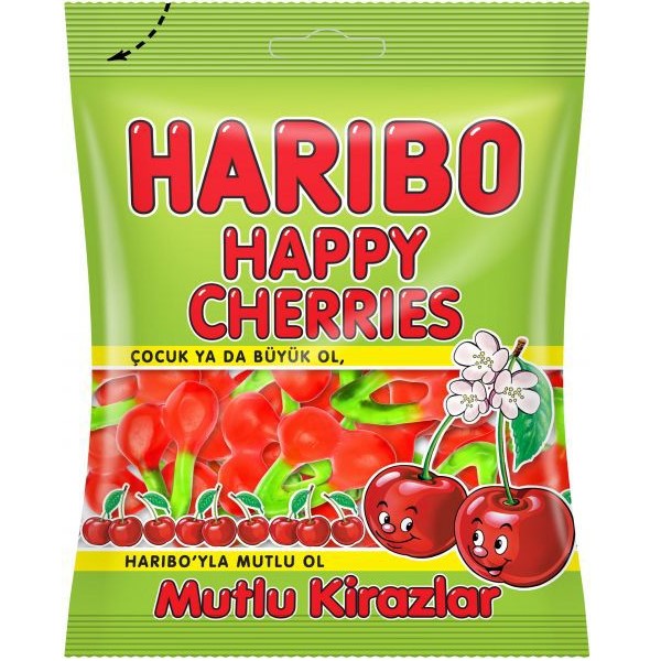 Combo 6 gói Kẹo dẻo Haribo Happy Cherries 80gr