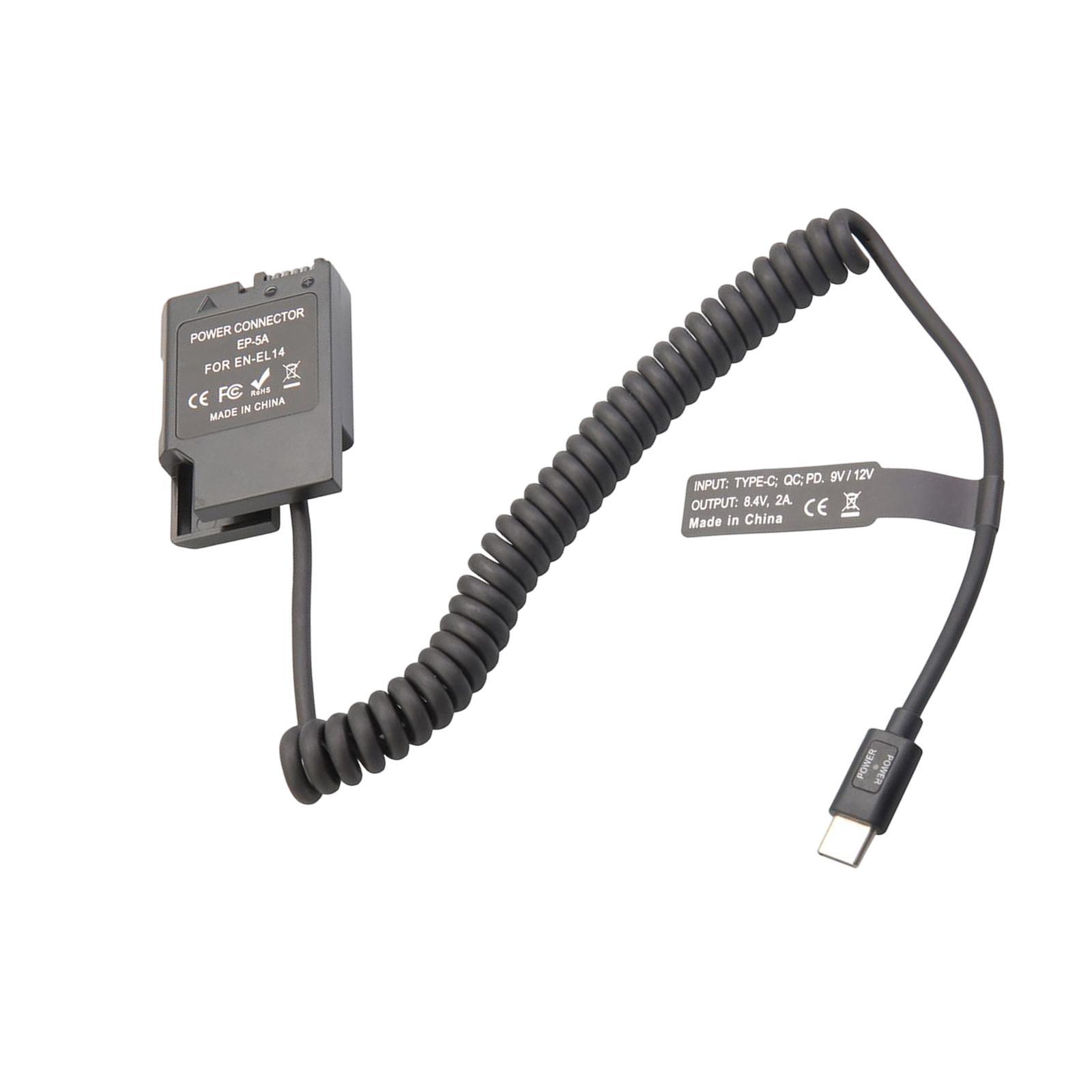 Power Adapter En-El14  Battery Replacement for D3100 P7700 P7800