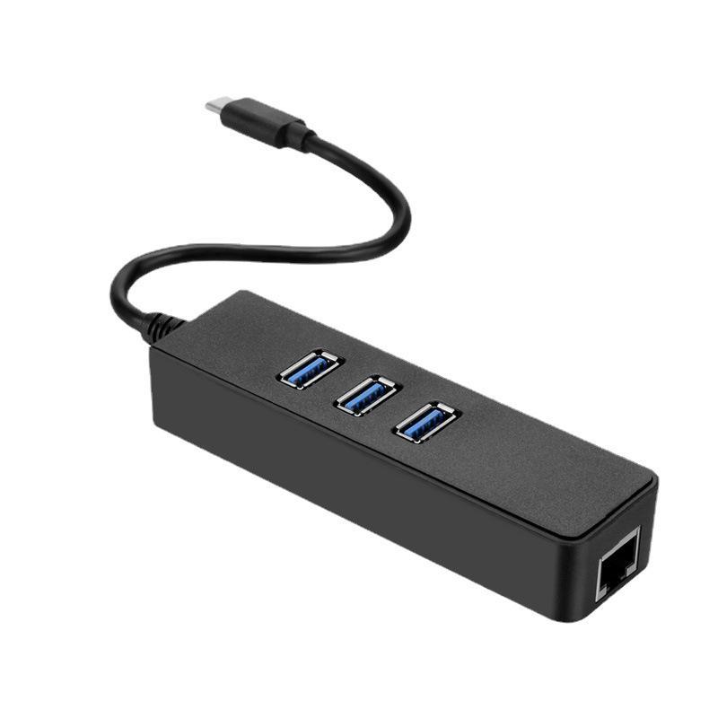 Phong cách mới nhất Type-C Gigabit card mạng có dây USB3.0HUB hub usb sang rj45 Gigabit card mạng