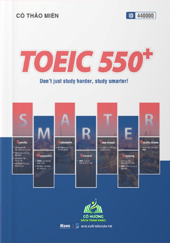 Toeic 550+, sách luyện toeic 2 kỹ năng reading & listening 2024 #huongbook