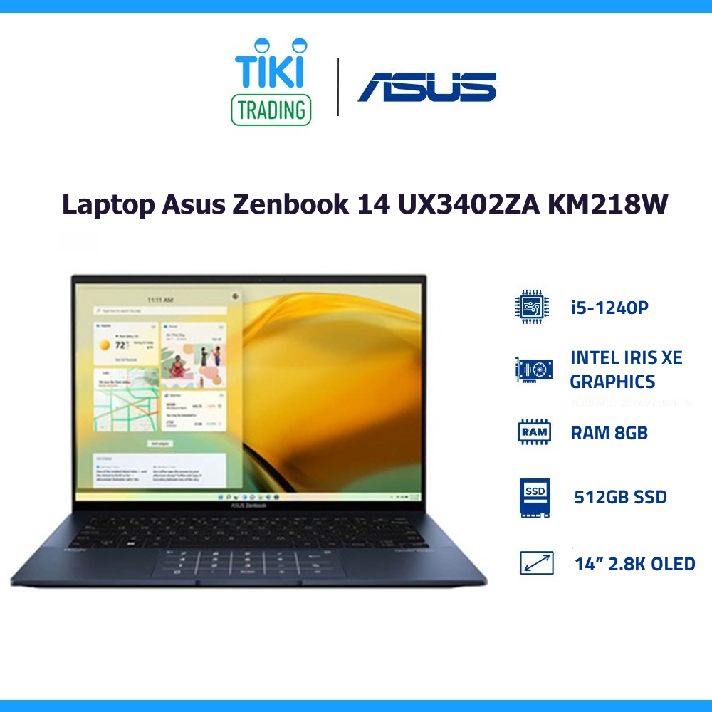 Laptop Asus Zenbook 14 UX3402ZA KM218W (I5-1240P | 8GB | 512GB PCIE | 14