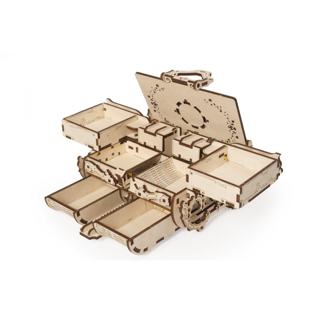 Mô Hình Gỗ Cơ Khí - Ugears Antique box - Hộp nữ trang, Chính hãng Ugears, nhập khẩu nguyên bộ EU, mô hình lắp ráp 3D, Đồ chơi trí tuệ DYI