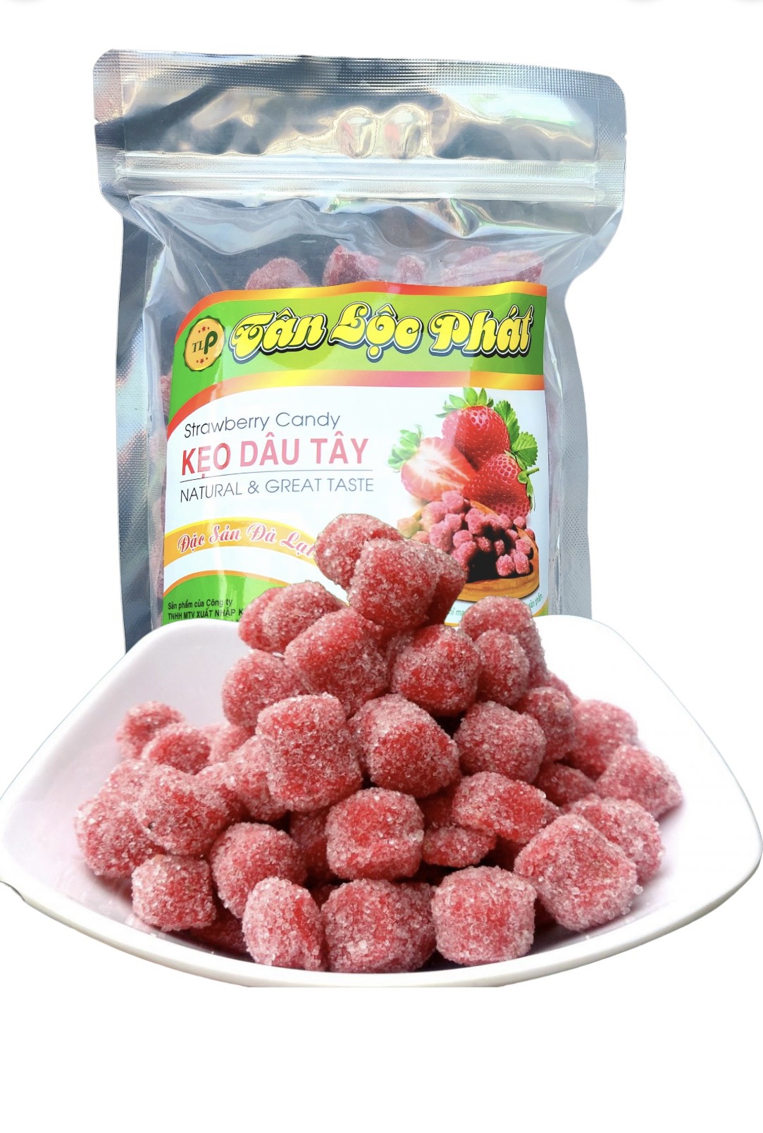 KẸO DÂU TẰM TÂN LỘC PHÁT COMBO 1KG - MỖI HŨ 500G