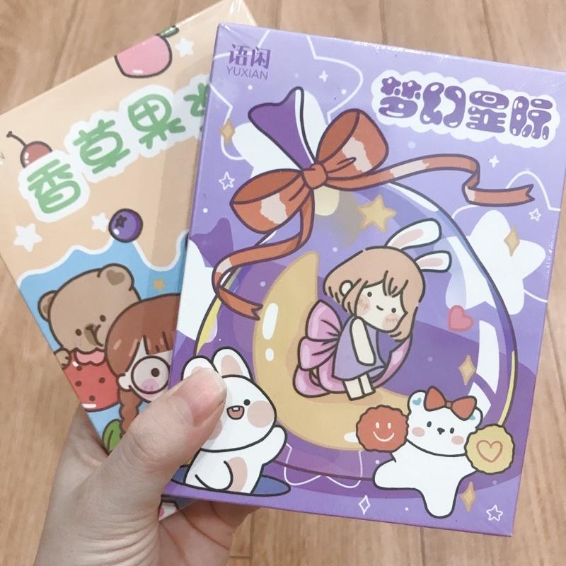 Hộp 50 tờ stickers theo chủ đề không trùng mẫu