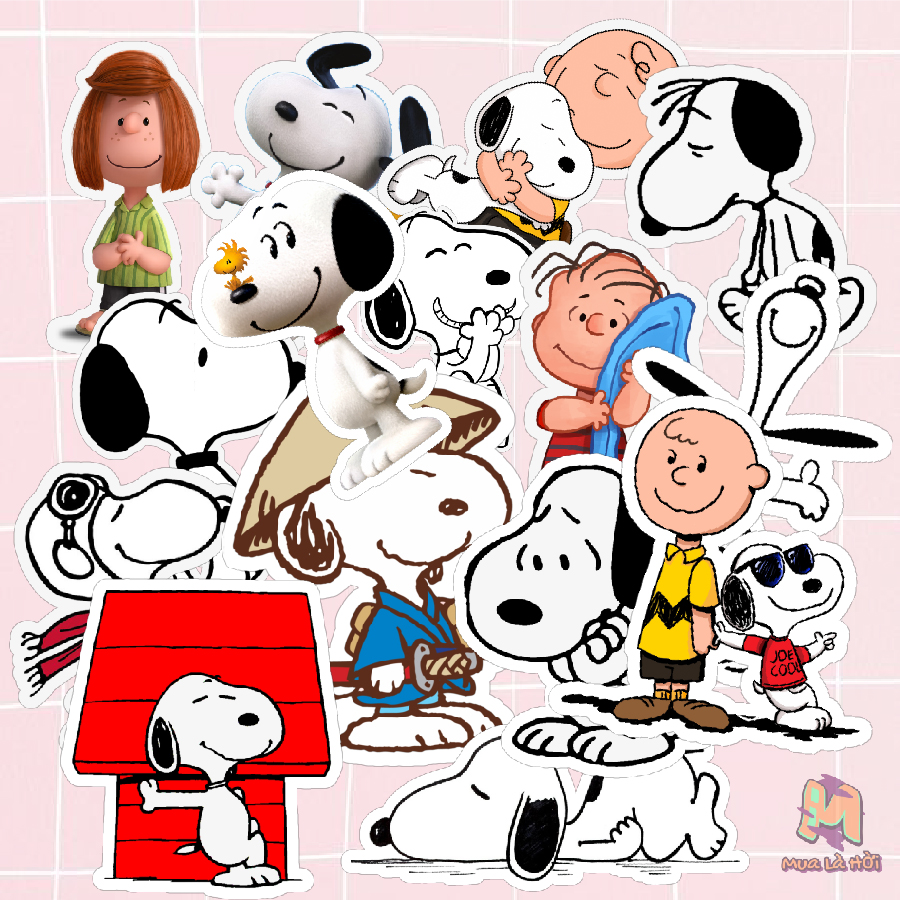 Miếng dán Stickers chủ đề Snoopy