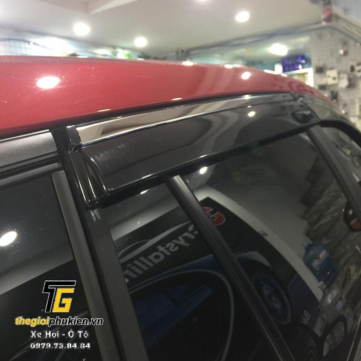 Bộ vè che mưa dành cho Toyota Corolla Cross viền INOX cao cấp