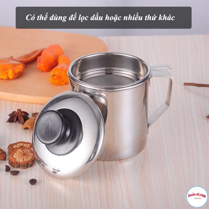 Hình ảnh Lọc Dầu Ăn, Ca Lọc Dầu Ăn 1.5L Inox 304 Lọc Bỏ Cặn Dầu Ăn Có Khay Lọc Hiệu Quả, Bình Đựng Dầu Thừa Tiện Dụng