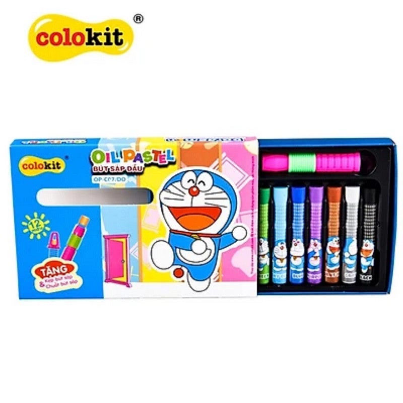 Sáp dầu 12 màu Colokit Doraemon OP-C07/DO