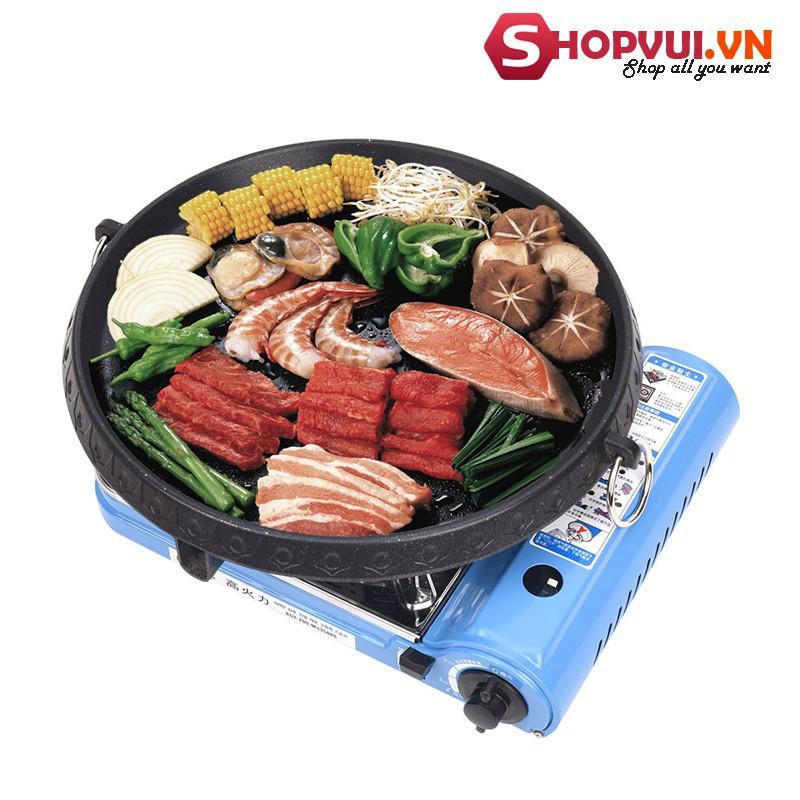 chảo nướng thịt BBQ Hàn Quốc size lớn 32cm mặt đá chống dính cao cấp