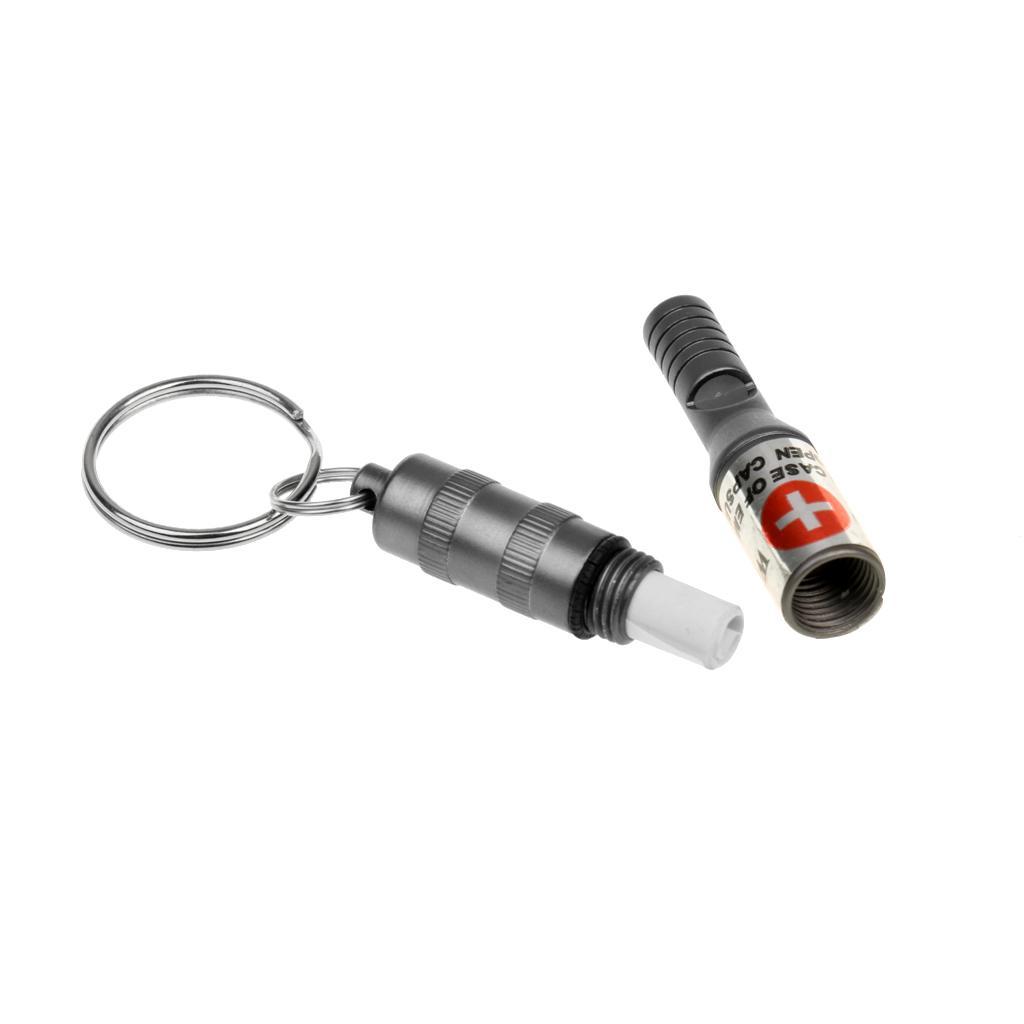 3-4pack Mini Emergency Survival Whistle Keychain Outdoor Camping Hiking Tool