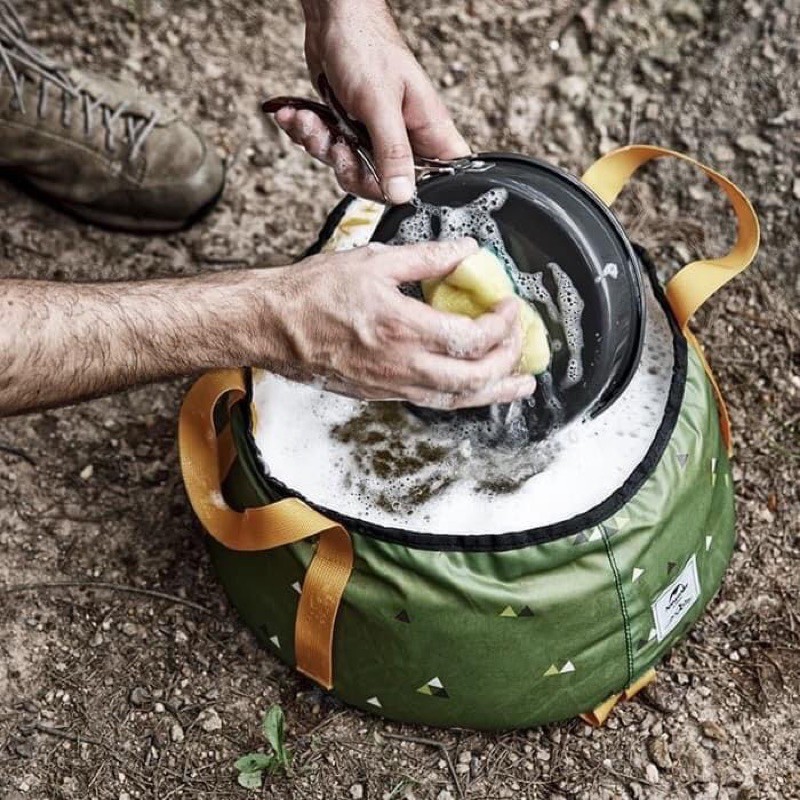 Đồ cắm trại xô nước Naturehike campoutvn du lịch dã ngoại NH15Z002-L túi đựng trái cây nước bia dễ dùng xếp gọn có tay cầm tiện dụng A130