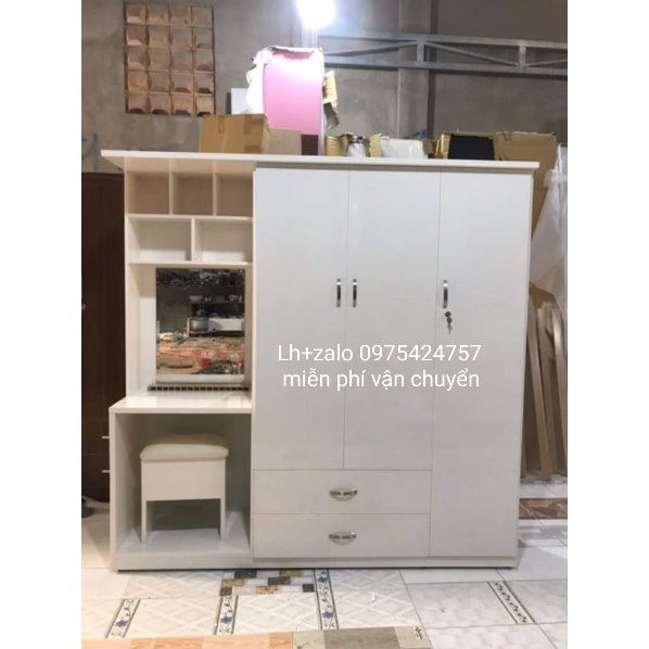 Tủ nhựa đài loan liền bàn trang điểm