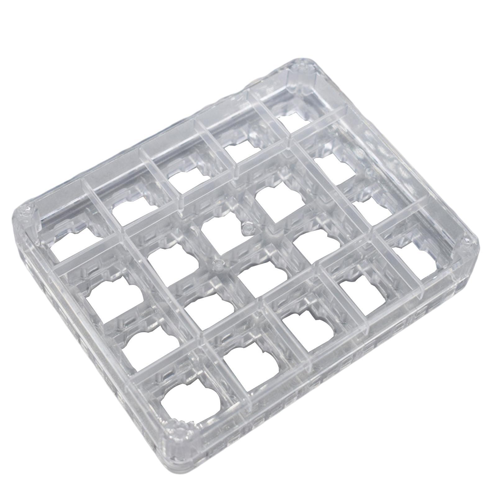 Transparent Button Tester Base Acrylic Storage for Keyboard