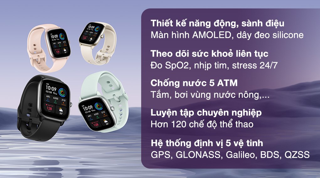 Đồng Hồ Thông Minh Amazfit GTS 4 Mini | Giao Diện Tiếng Việt | Phiên Bản Quốc Tế  | Hàng Chính Hãng