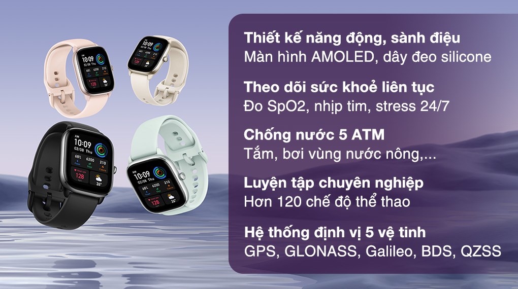 Đồng Hồ Thông Minh Amazfit GTS 4 Mini | Giao Diện Tiếng Việt | Phiên Bản Quốc Tế - Hàng Chính Hãng