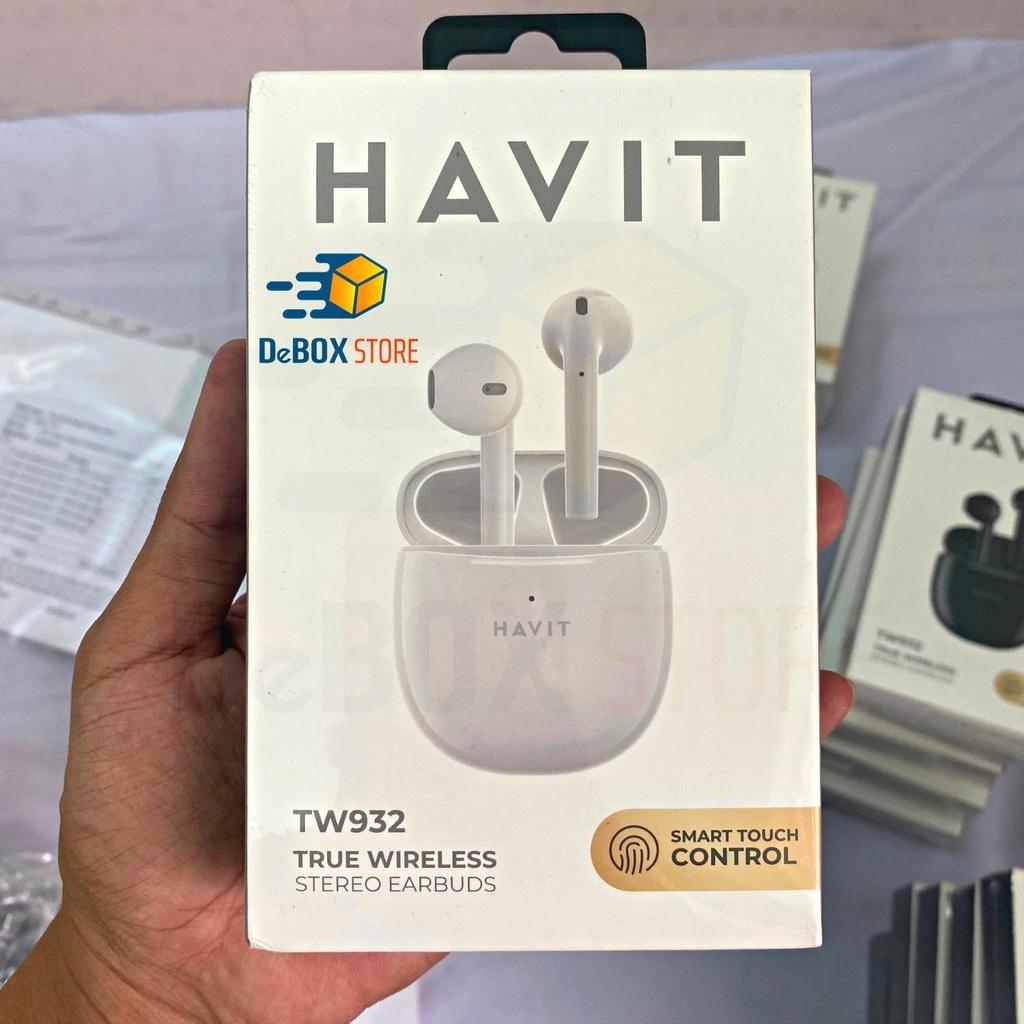 Tai Nghe Không Dây TWS HAVIT TW932 Bluetooth 5.2 Âm Bass Tăng Cường, Driver 13mm - Hàng Chính Hãng