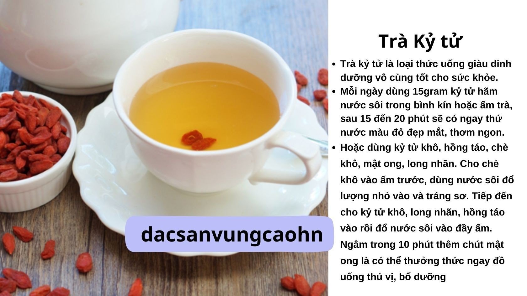 Kỷ tử đỏ, hộp 500gr