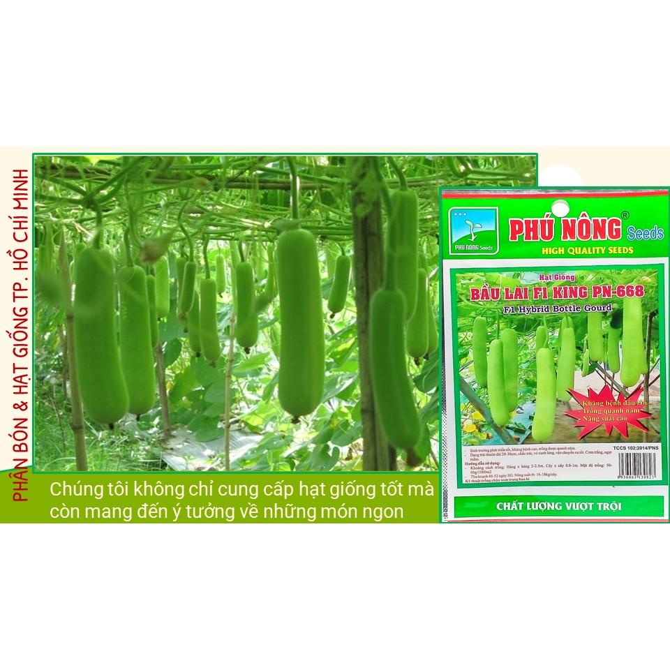 Hạt Giống Bầu Lai King F1 Sai Trái, Dễ Trồng - Phú Nông Seeds - Shop Phân Bón và Hạt Giống