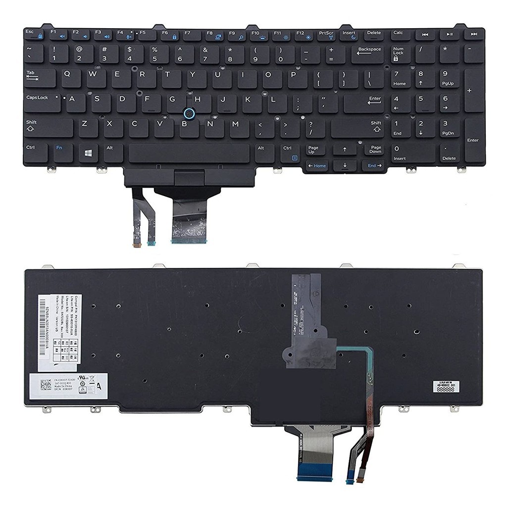 Bàn phím thay thế cho laptop Dell Latitude E5550 E5570, Precision 3520 7510 7520 7530 7720