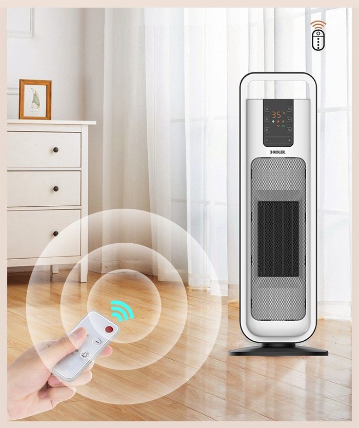 Sưởi điện Ceramic ROLER RC - 2114R - Điều khiển từ xa - Hàng chính hãng