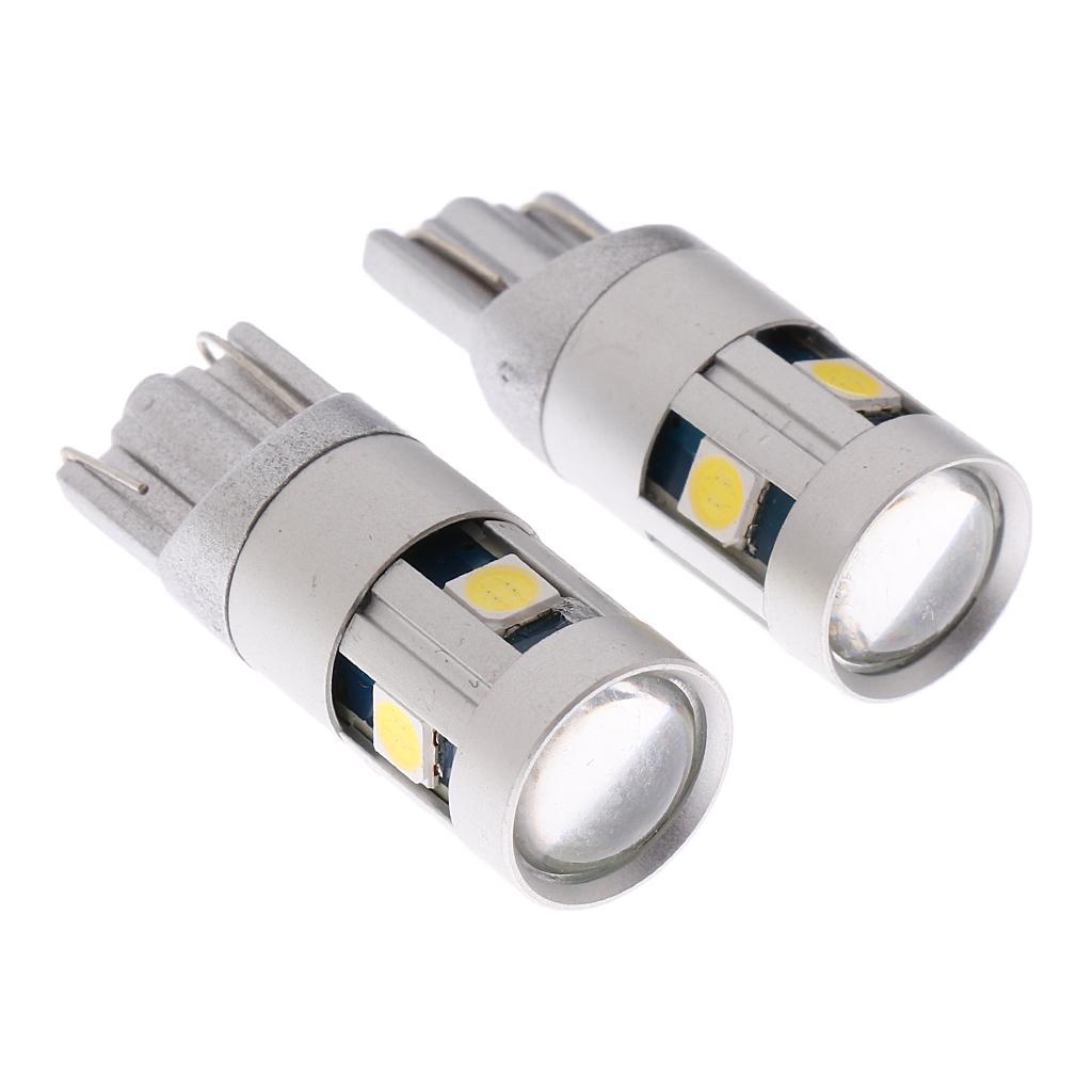 1 Pair DC12V Car Interior Dome Reading Map T10 3030 5SMD LED Light Bulbs