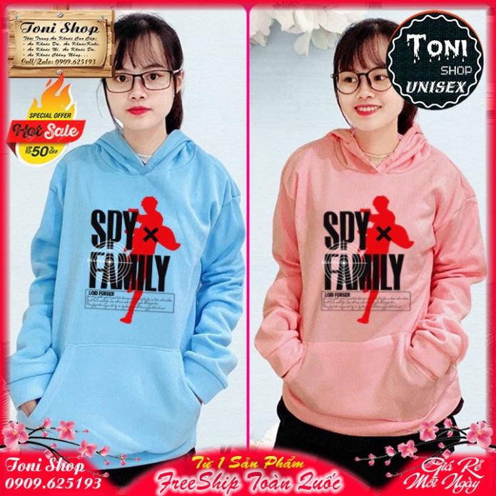 ÁO HOODIE SPYxFAMILY - In Pet Siêu Bền Siêu Đẹp - Full Size Full Màu