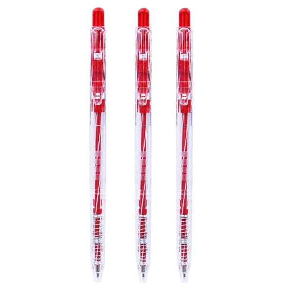 Vỉ 3 Bút Bi 0.5 mm Thiên Long TL-089 - Mực Đỏ