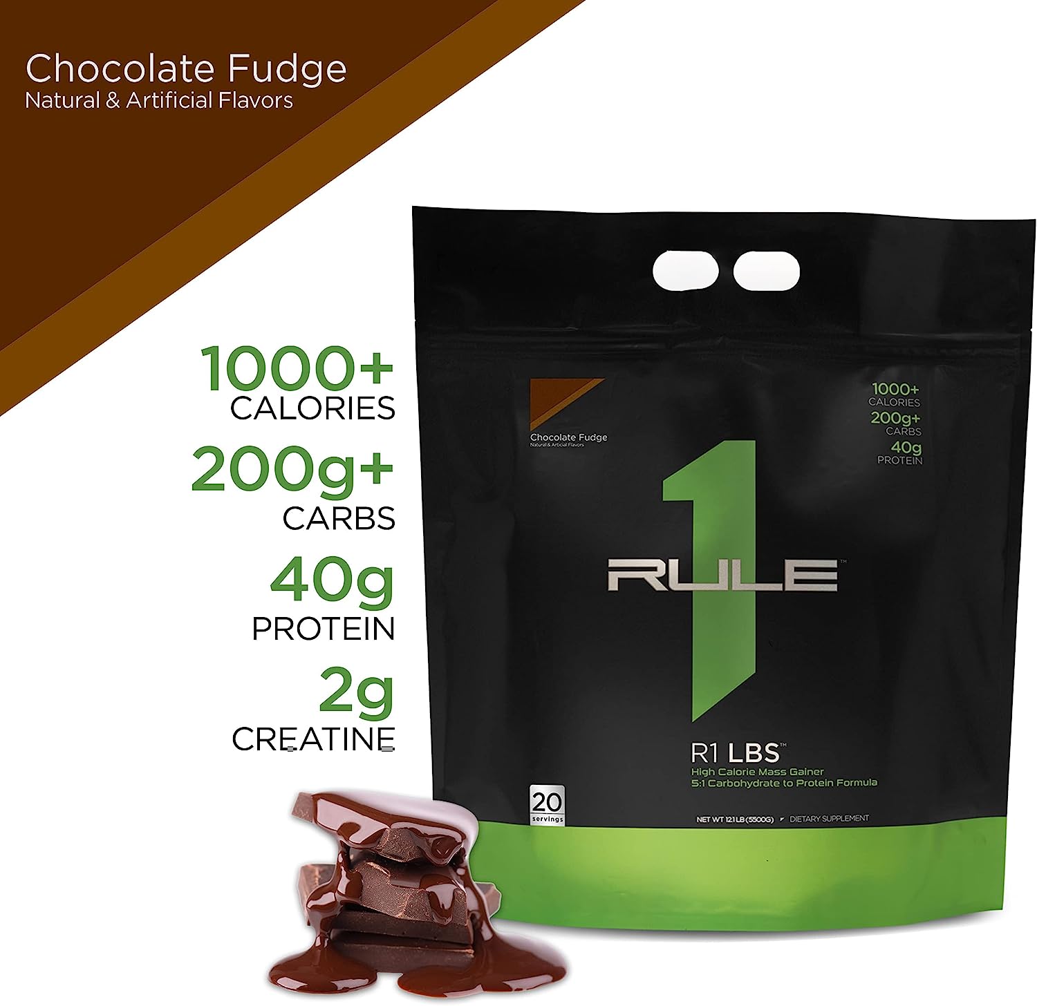 Rule 1 Mass Gainer 5.2kg (12Lbs - 16 lần dùng) -Sữa Tăng Cân Nhanh Rule One Protein - Strawberries &amp; Cream
