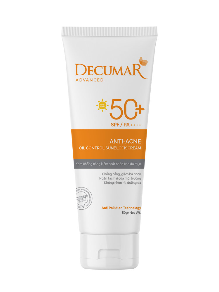 Kem chống nắng Decumar Advaced Sunblock hoàn toàn mới 50g