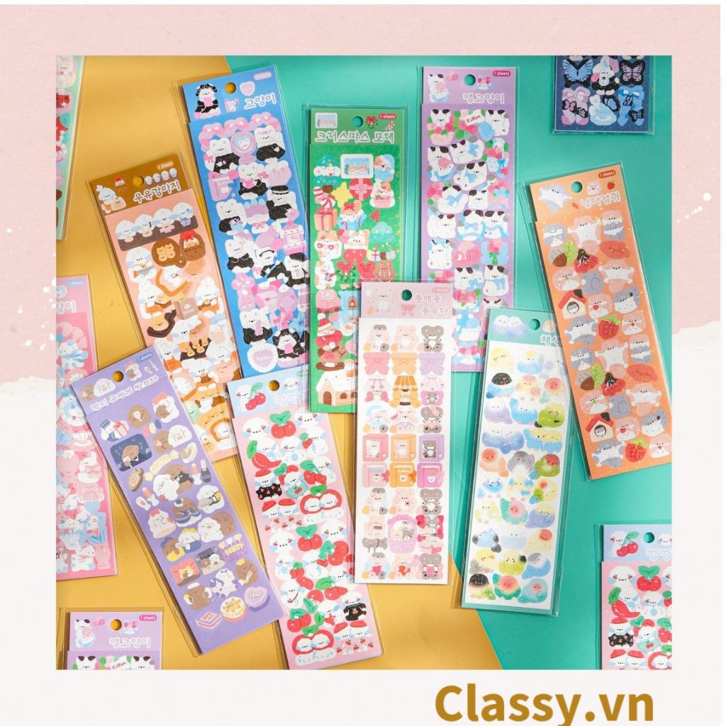 Classy Sticker Hoạt Hình Lấp Lánh Xinh Xắn Theo Phong Cách Hàn Quốc PK1700