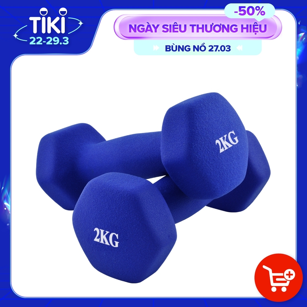 Bộ 2 Tạ tay cao cấp Thái Lan 2Kg BG