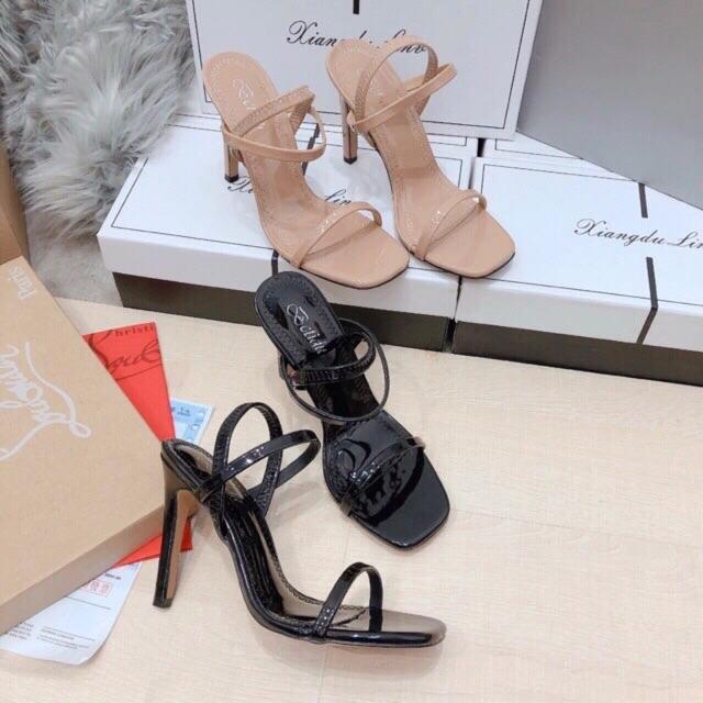 Sandal quai mảnh gót đũa 9p