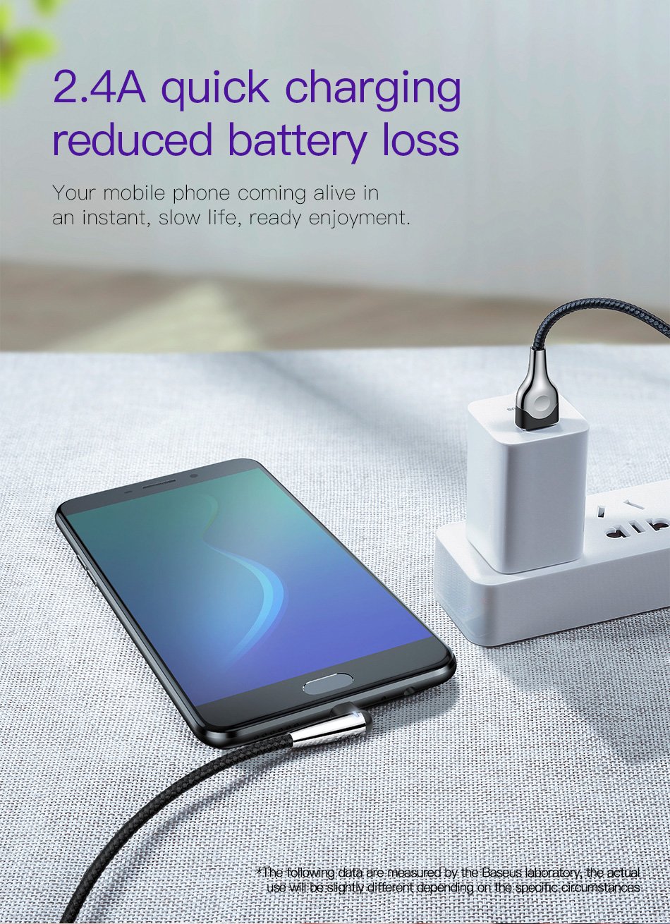 Cáp sạc nhanh Baseus Sharp Bird Micro USB cho Game thủ (Quick charge 3.0, MVP Metal MVP)- Hàng chính hãng