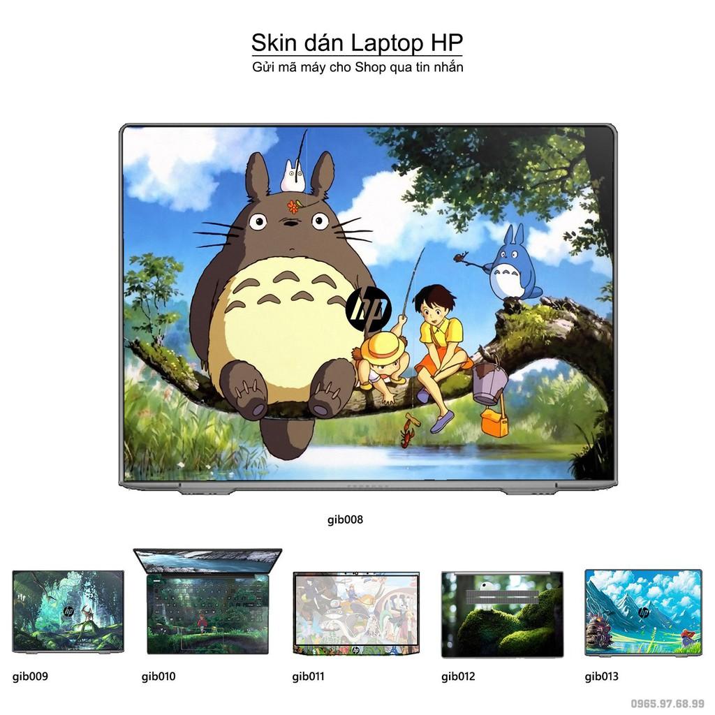 Skin dán Laptop HP in hình Ghibli Studio (inbox mã máy cho Shop)