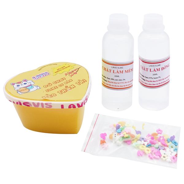 Đồ Chơi Slime Cơ Bản Lavis: Mèo Thần Tài - 90 ml