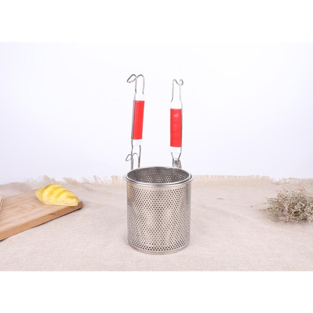 2-3pack Kitchen Pasta Noodle Food Strainer, Stainless Steel, Deep Fry Basket