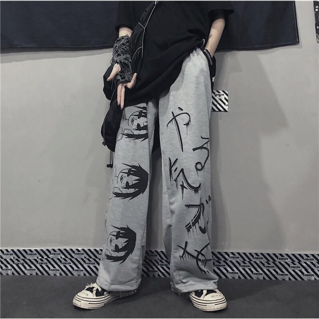 Quần DÀI Ống Rộng IN HÌNH SA.JA Ulzzang Unisex
