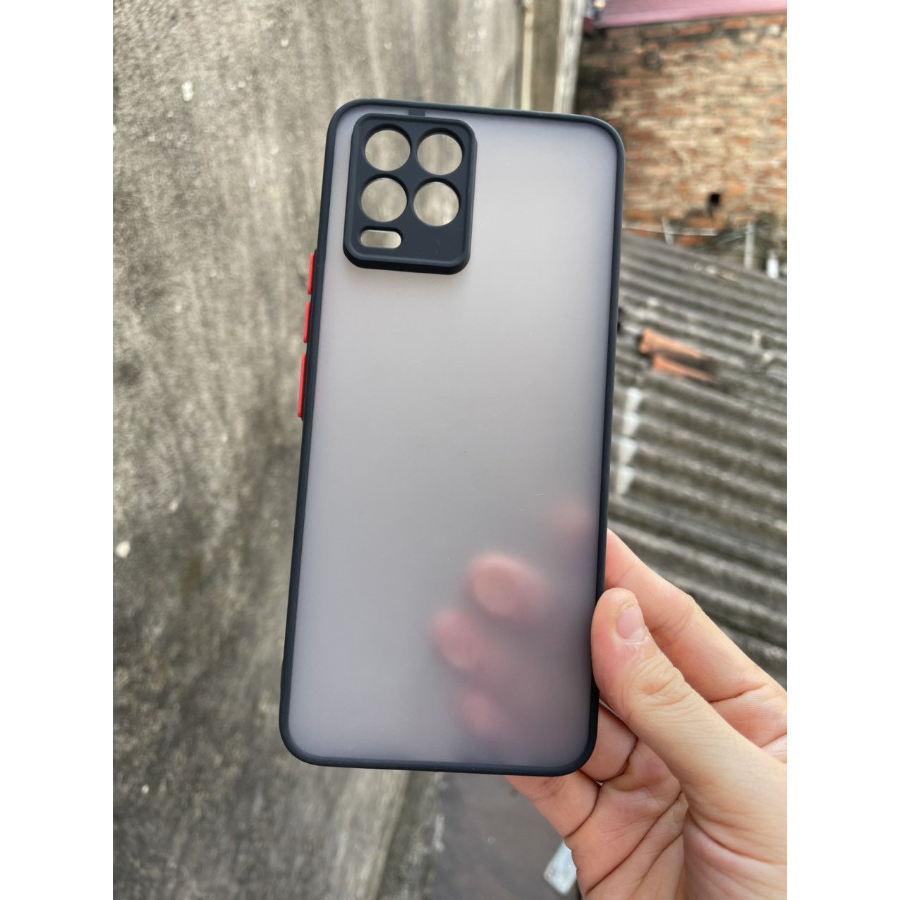 Ốp lưng nhám mờ cho Oppo Realme 8, Realme 8 Pro chống sốc, bảo vệ Camera