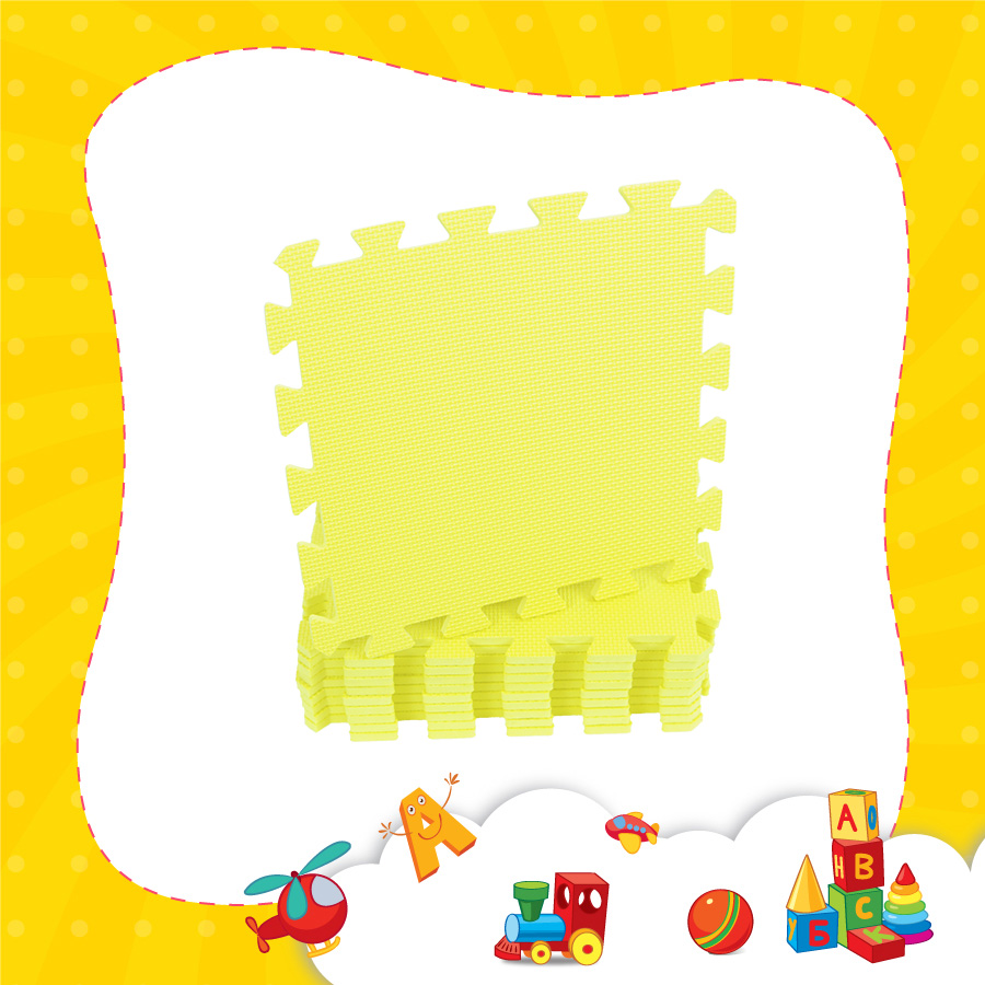 Thảm xốp lót sàn cho bé - đơn màu Smile Puzzle _KHÔNG MÙI TIÊU CHUẨN CHÂU ÂU
