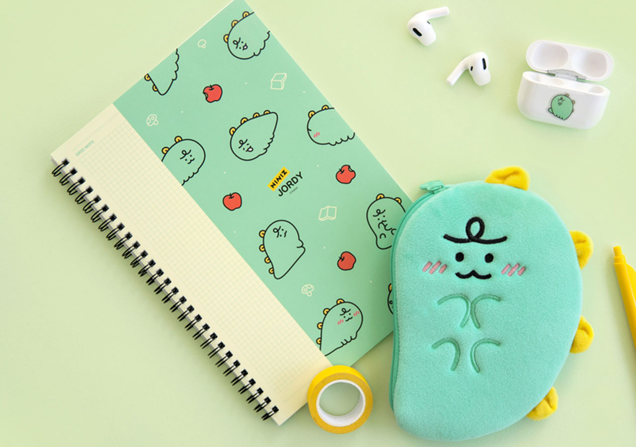 Sổ Ghi Chú Lò Xo B5 Kẻ Ô Ly Jordy KAKAO FRIENDS Chính Hãng