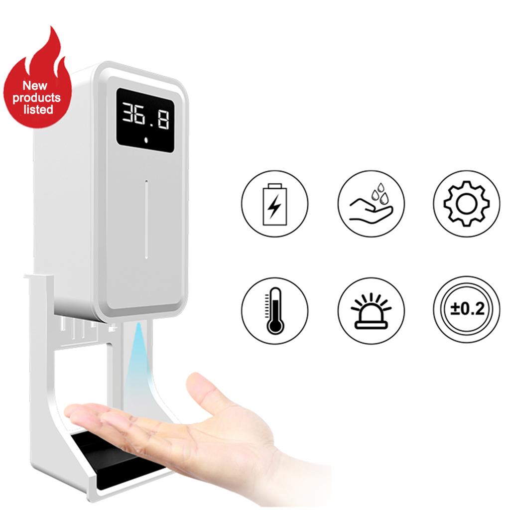Touchless Digital Thermometer with No-Contact Soap Liquid Dispenser 450ml