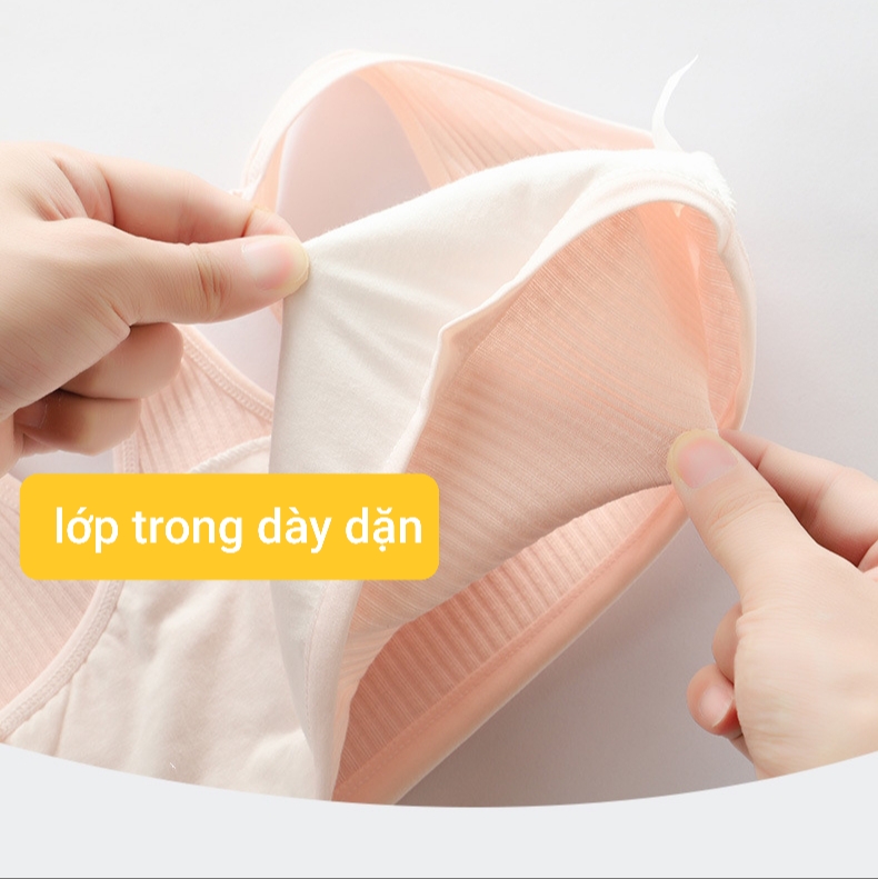 Áo lót bé gái áo lót nữ học sinh cấp 2 cấp 3 không đệm cao cấp bra học sinh từ 35-50kg