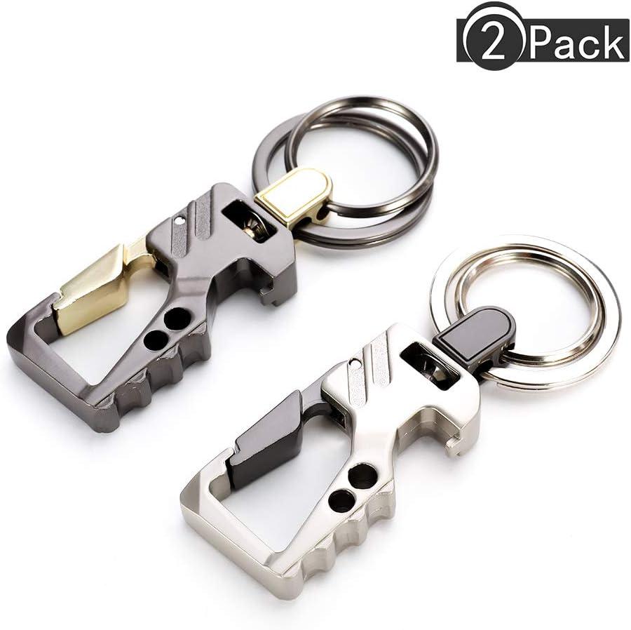 2 Gói Móc Khóa Carabiner Móc Khóa Kim Loại Mini Carabiner Móc Khóa Chìa Khóa Du Lịch Cắm Trại