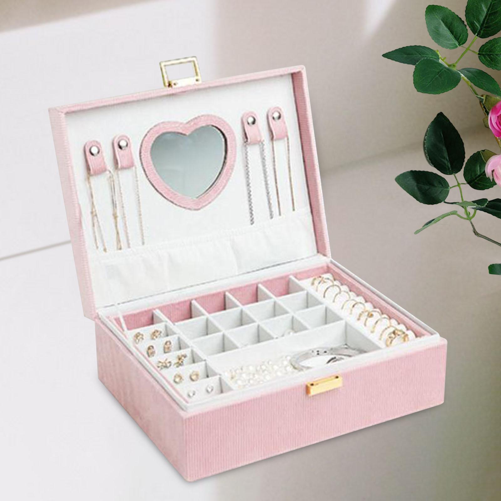Jewelry Box Multifunctional Jewelry Storage Case, Earrings Bracelets Rings Jewelry Organizer