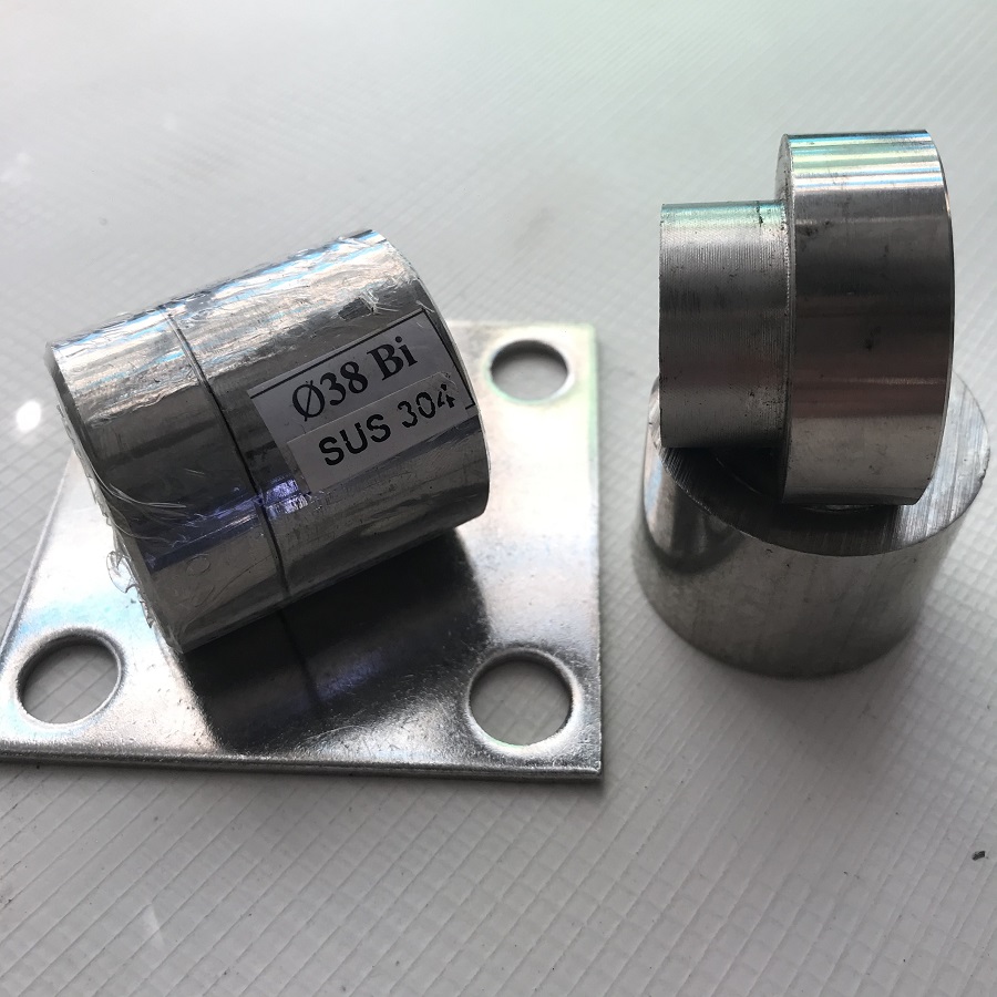 Bản lề cối xoay cửa cổng chịu lực - Chất liệu Inox 304 Ø38  - Dùng cho cửa 1 cánh